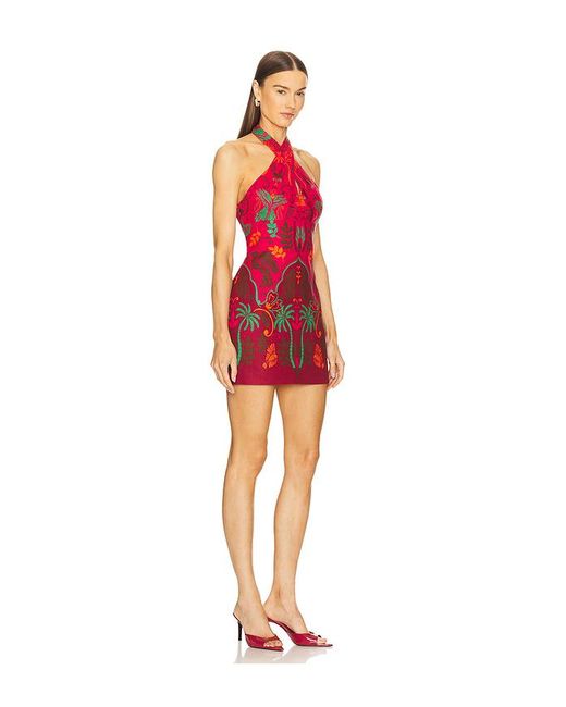 Cara Cara Red Perla Mini Dress