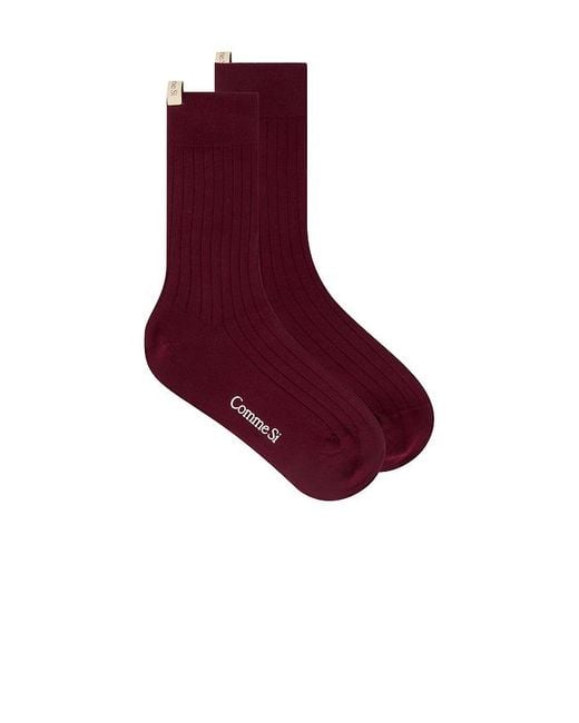 Comme Si The Yves Sock Purple
