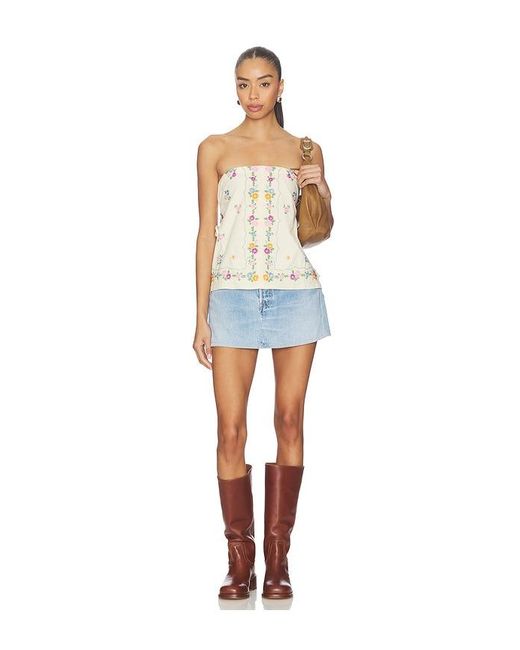 Free People White Doily Days Tube Top