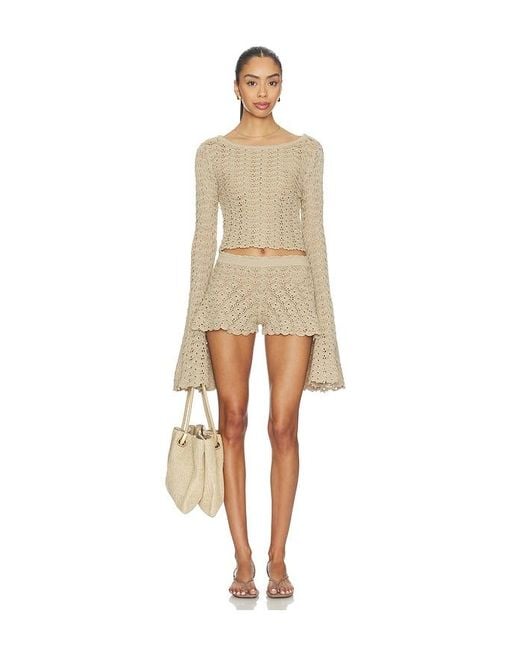Tularosa Natural Zaylee Open Stitch Short