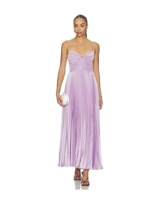 Astr Purple Alaia Dress