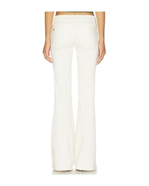Alice + Olivia White Chic Embroided Jean