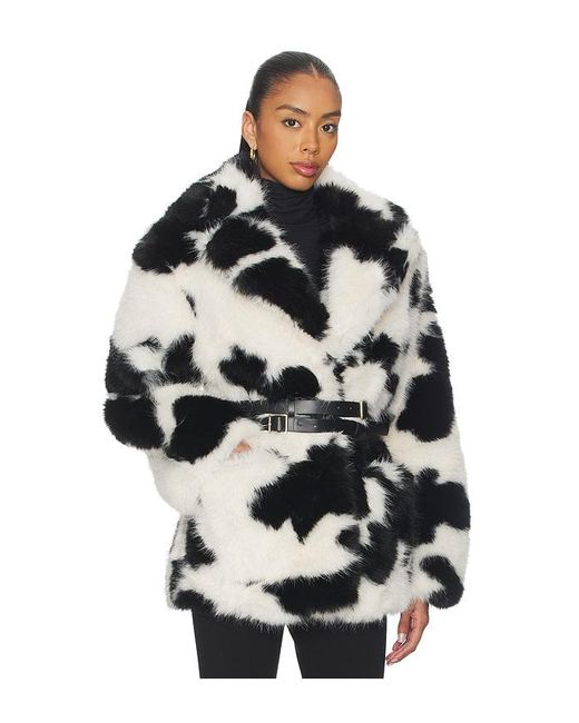 AFRM Black Livingston Faux Fur Jacket