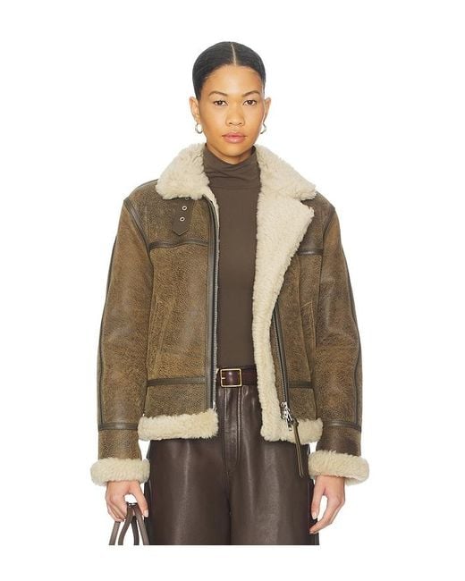 AllSaints Brown Lorel Vintage Jacket