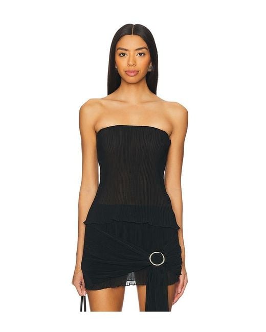 Lioness Black Ford Strapless Top