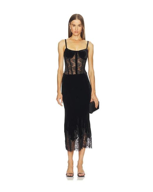 Cami NYC Black Georgiana Velvet Skirt