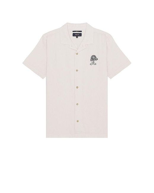 Roark White Gonzo Short Sleeve Shirt for men