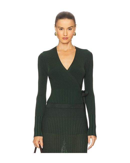 Zimmermann Green Wrap Cardigan