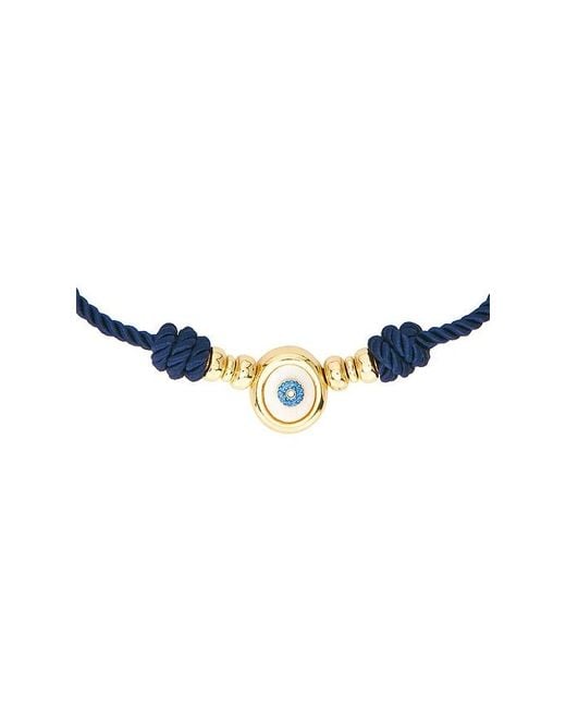 BaubleBar Black Evil Eye Paracord Necklace