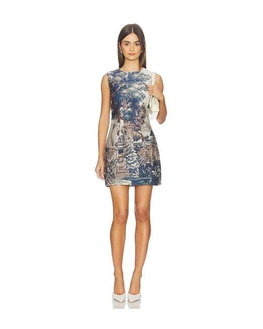 Courtney Zheng Blue Denim Mini Dress