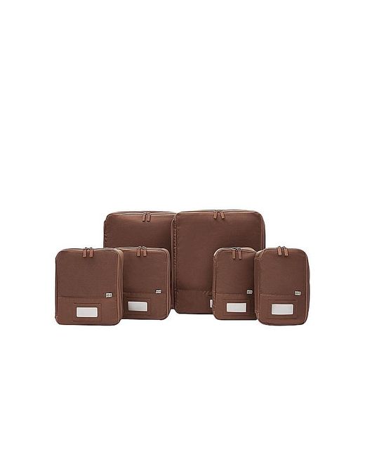BEIS Brown 6 Piece Compression Packing Cubes