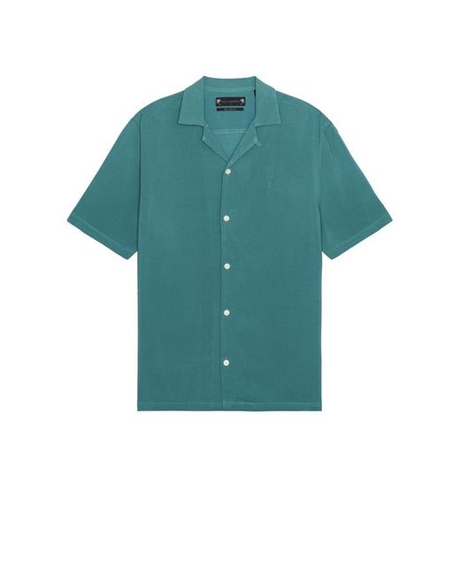 AllSaints Green Venice Shirt for men