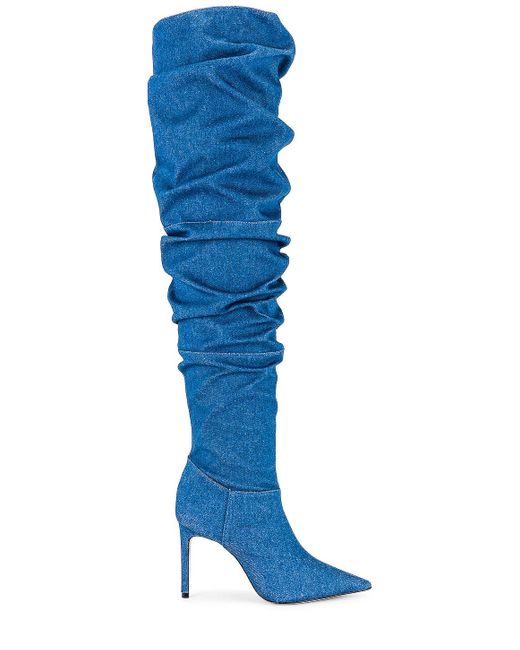 SCHUTZ SHOES Blue Ashlee Over The Knee Boot