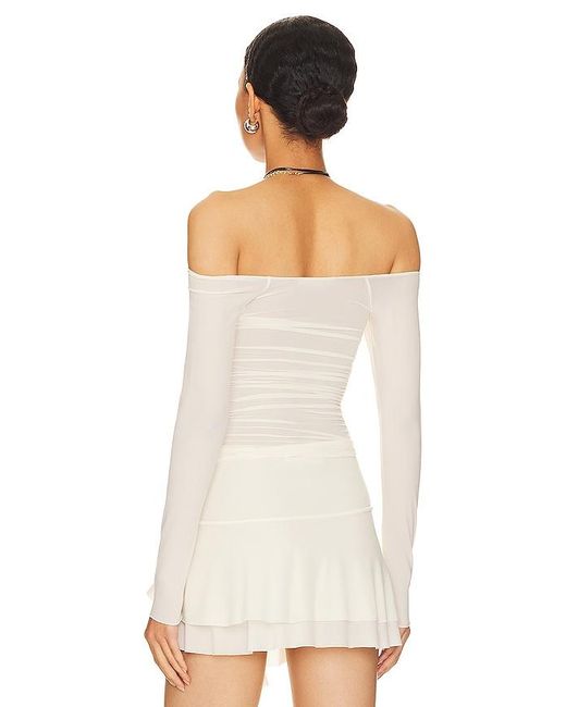 Indah White Coco Pinch Bra Top