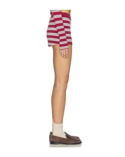 Frankie's Bikinis Red X Revolve Marialla Cloud Knit Skort