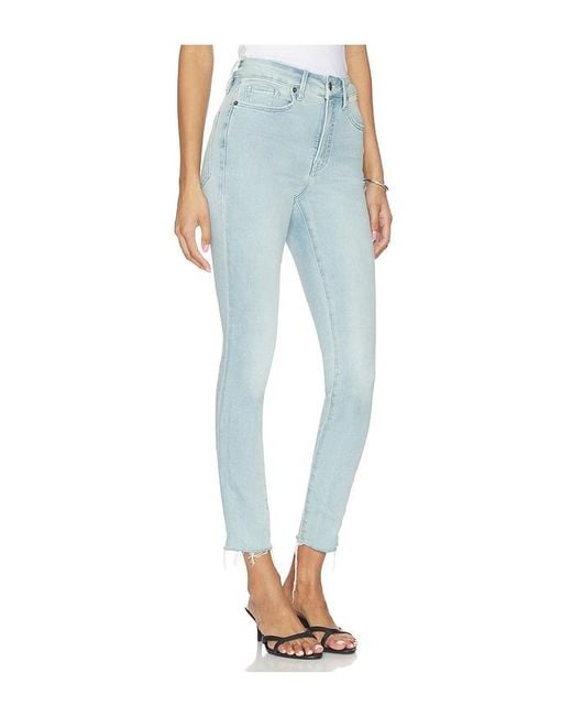 GOOD AMERICAN Blue Soft Tech Good Legs Skinny Jeans