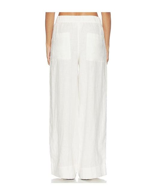 Beyond Yoga White Easy Linen Pants