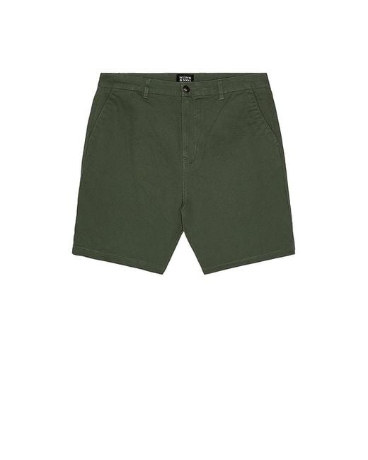 Scotch & Soda Green Stuart Washed Shorts for men