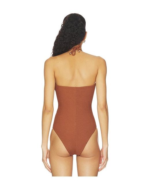 PATBO Brown Cora Knit Bodysuit