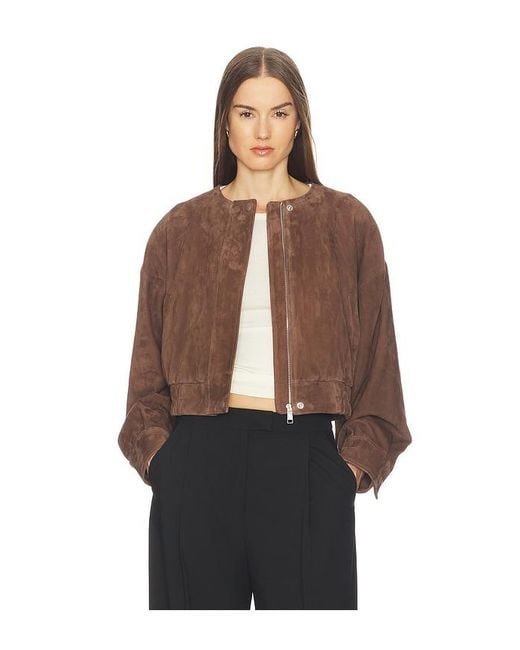 SRG Brown Danica Suede Jacket