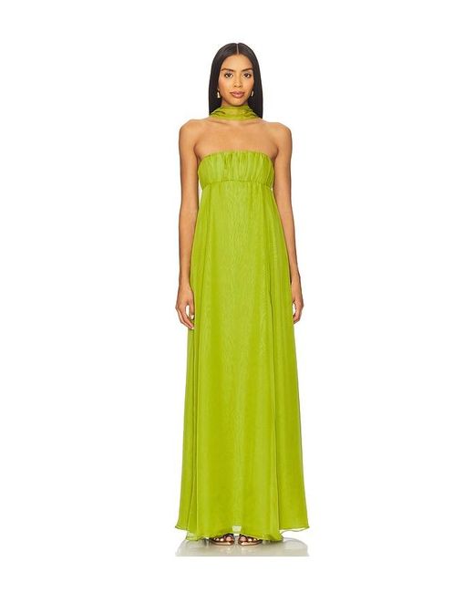 Lovers + Friends Green Estelle Gown