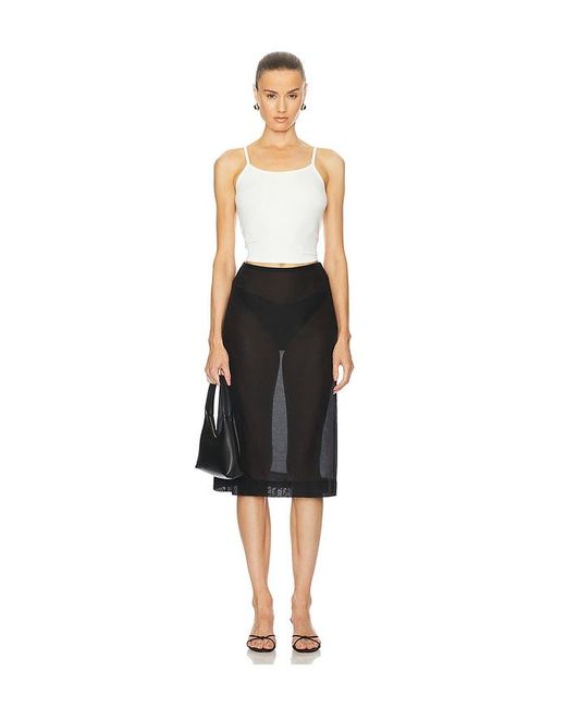 L'academie Black 'Academie Gabin Midi Skirt