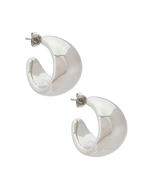 Pendientes De Aro Kasumi En Metálico Talla En Shashi de color White