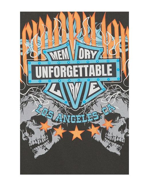 Memory Lane Multicolor Unforgettable Shield Tee for men