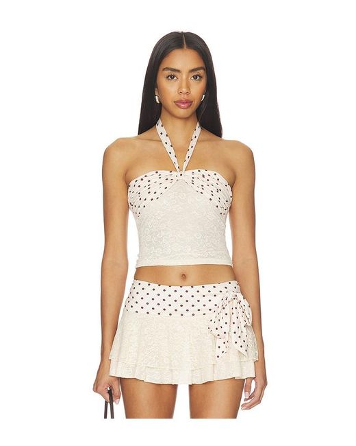 Tiger Mist White Kayli Top
