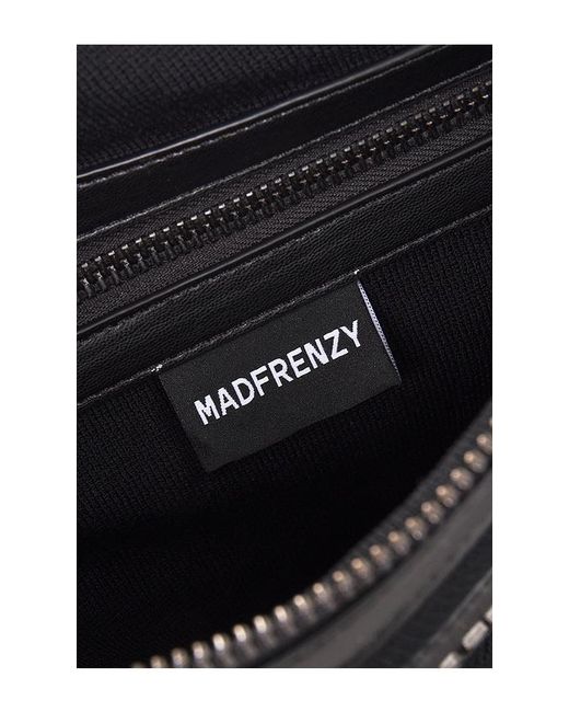 MADFRENZY Black Spiked Bag for men