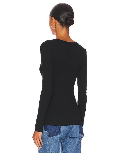 superdown Black Sasha Button Top