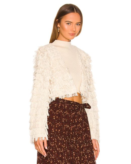 Cleobella Arlette Crochet Jacket in Natural | Lyst