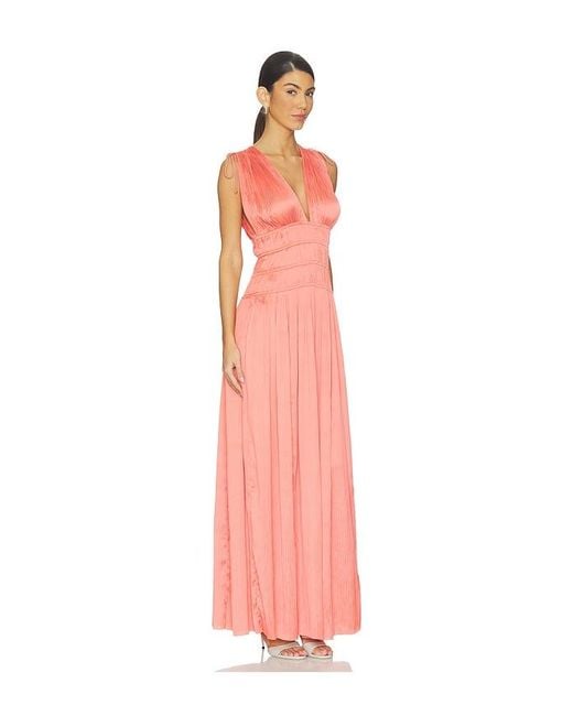 Ulla Johnson White Tasneem Deep V Gown