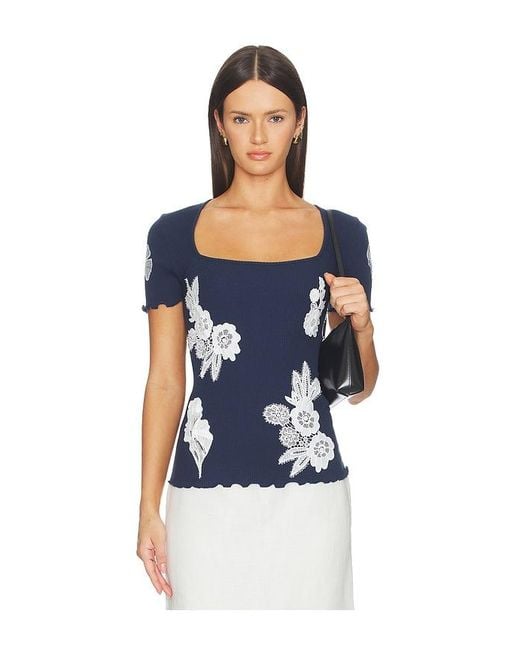 OperaSPORT Blue Elva Seamless T-Shirt