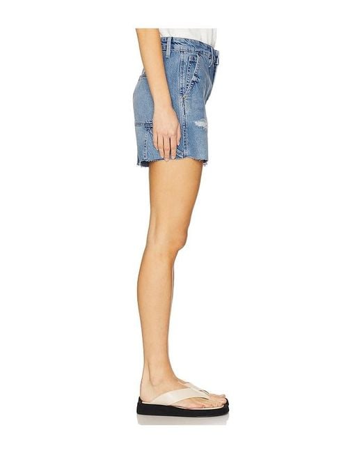 GOOD AMERICAN Blue Good 90S Long Shorts