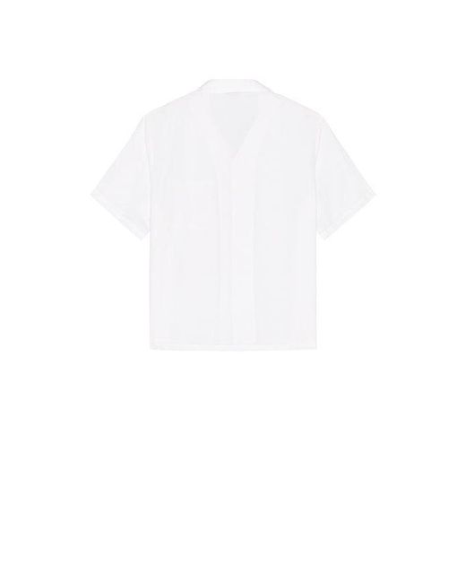 Onia White Air Linen Convertible Vacation Shirt for men