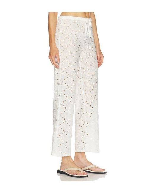 Bobi White Beach Pant