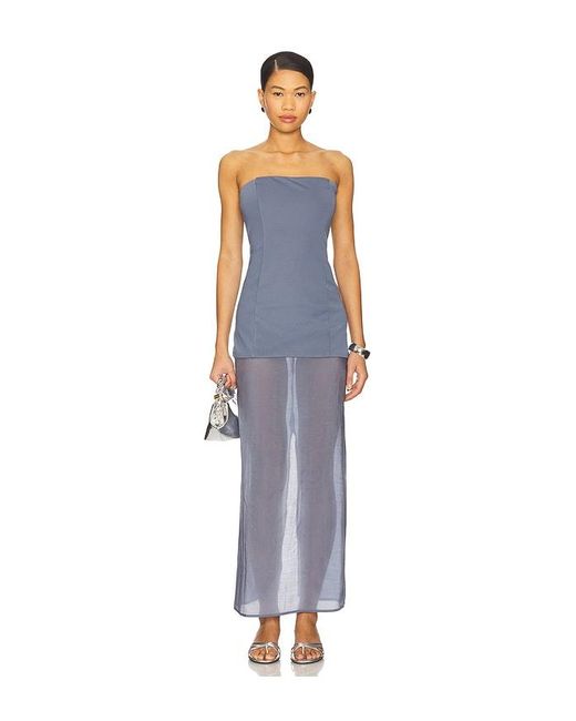 SNDY'S Blue X Revolve Chloe Sheer Dress