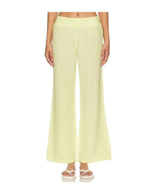 Bobi Yellow Wide Leg Pants