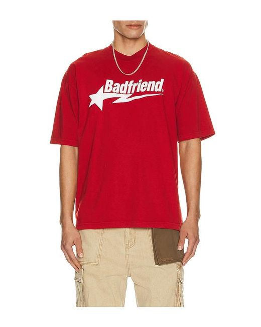 Badfriend Red Star Logo Tee for men
