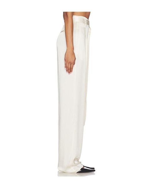 LAPOINTE White High Waisted Belted Pant