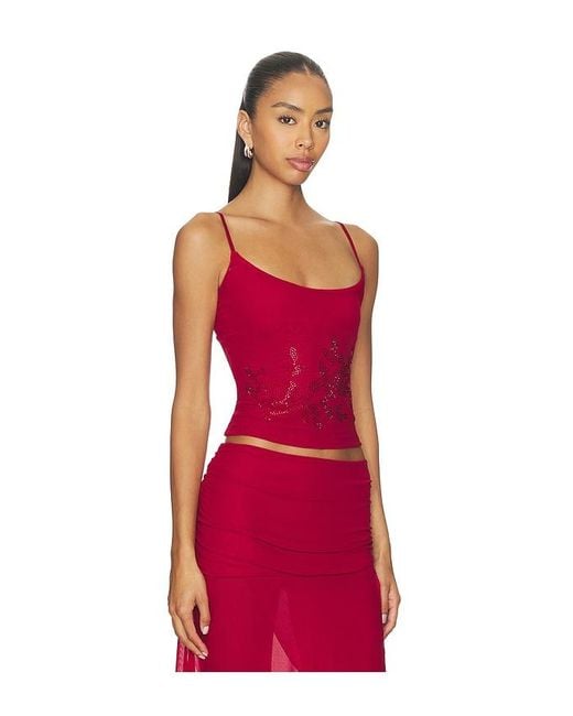 Tiger Mist Red Octavia Top