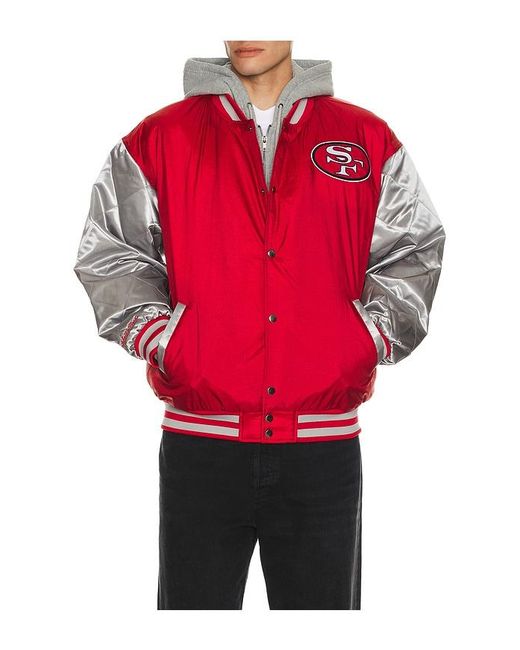 Chaqueta 49Ers En Color Rojo Talla (También En M, S, Xl/1X) Mitchell & Ness de hombre de color Red