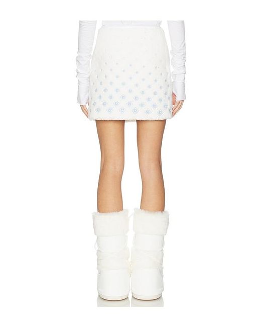 Casablanca White Fleece Skirt