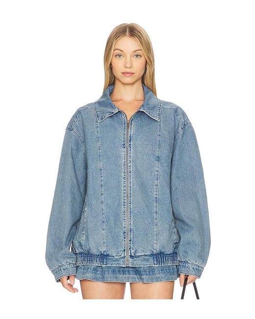 Show Me Your Mumu Blue Carter Bomber Jacket