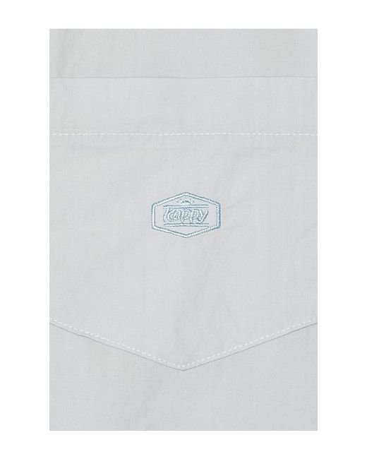 KAPPY DESIGN White Relaxed Cotton Shirt for men