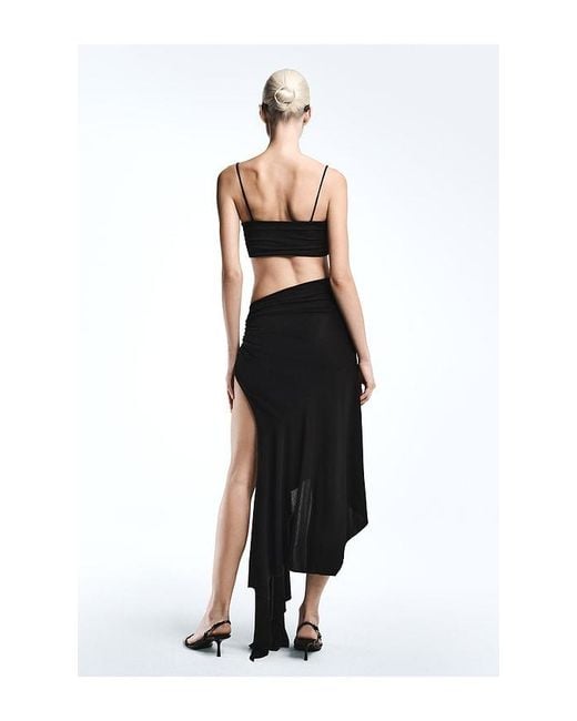 REVOLVE LOS ANGELES Black Alessia Asymmetric Skirt
