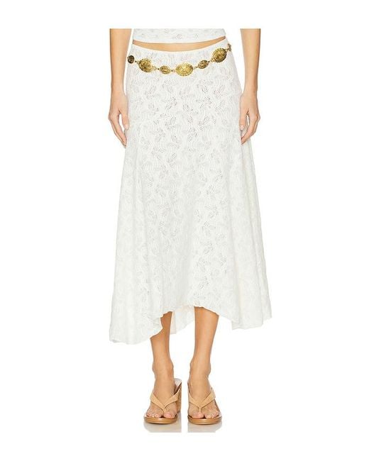 Falda Tidal En Color Blanco Talla (También En S, Xl, Xs) Lioness de color White