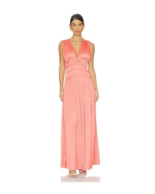 Ulla Johnson White Tasneem Deep V Gown