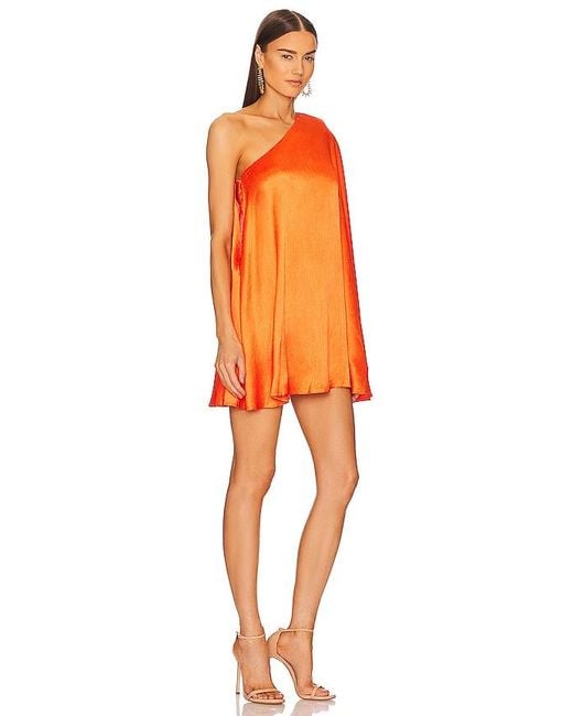 Michael Costello Orange X Revolve Barbara Mini Dress